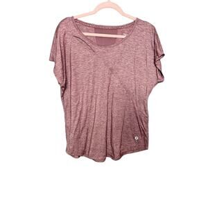 Nine West Active Top Women's Size Large Unique Exercise Top Vented Back Purple